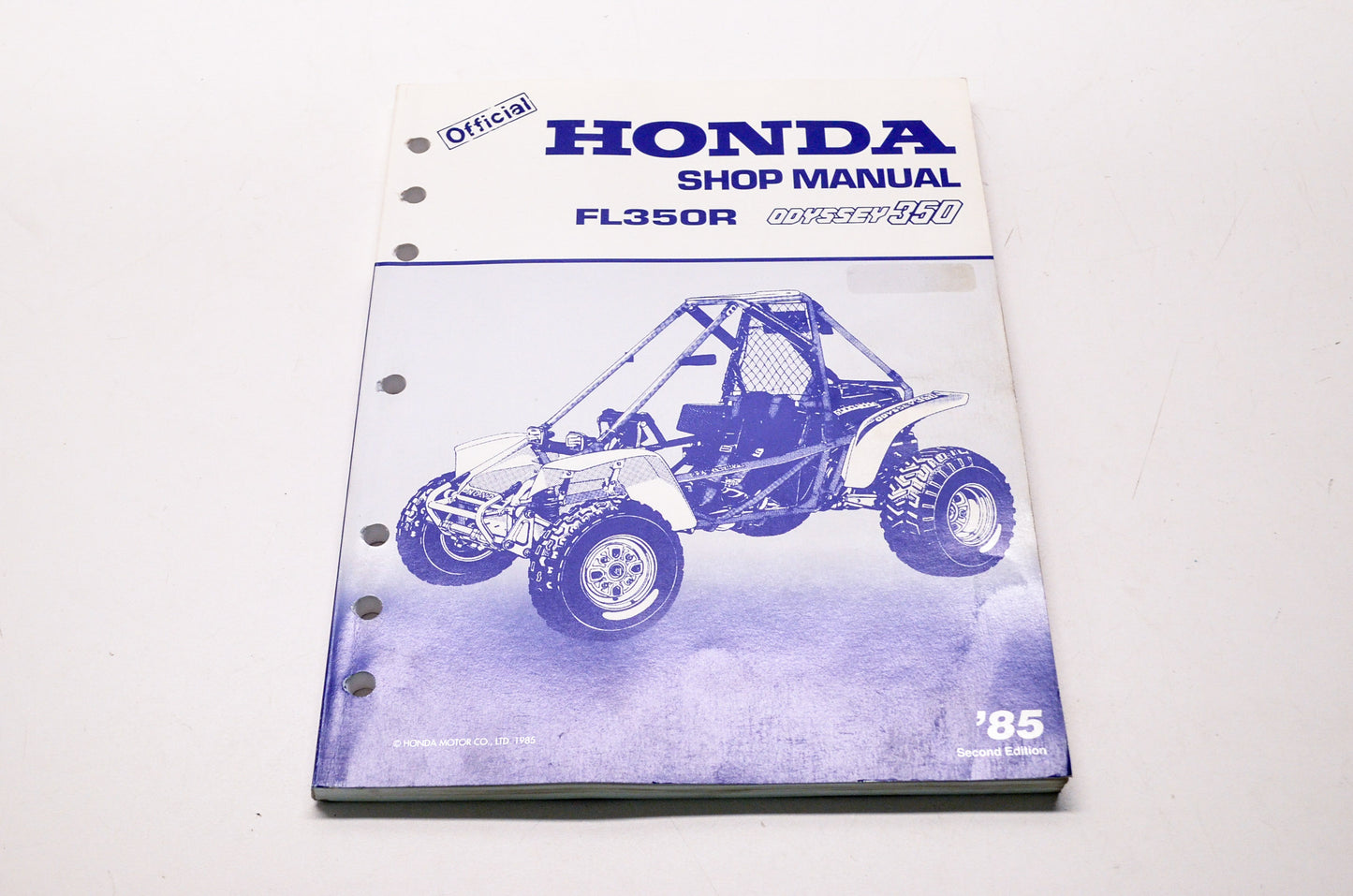 Honda Official Service Shop Manual FL350R Odyssey 350 85