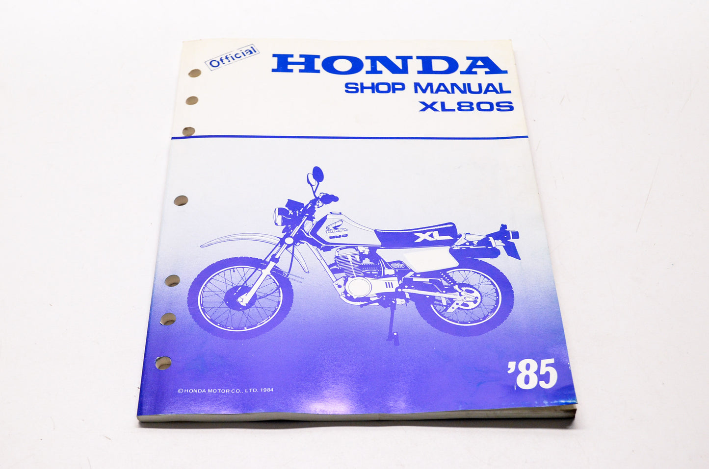 OEM Honda 6119500 Service Manual 85 XL80S