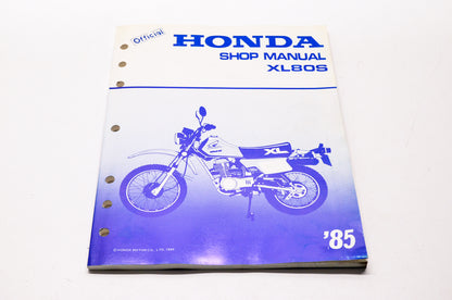 OEM Honda 6119500 Service Manual 85 XL80S