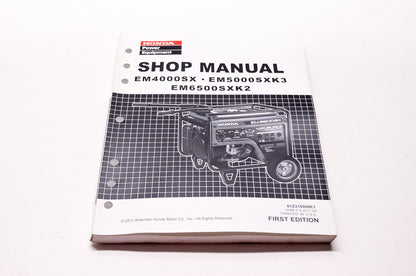 Honda Power Equipment Service Shop Manual EM4000SX EM5000SXK3 EM6500SXK2