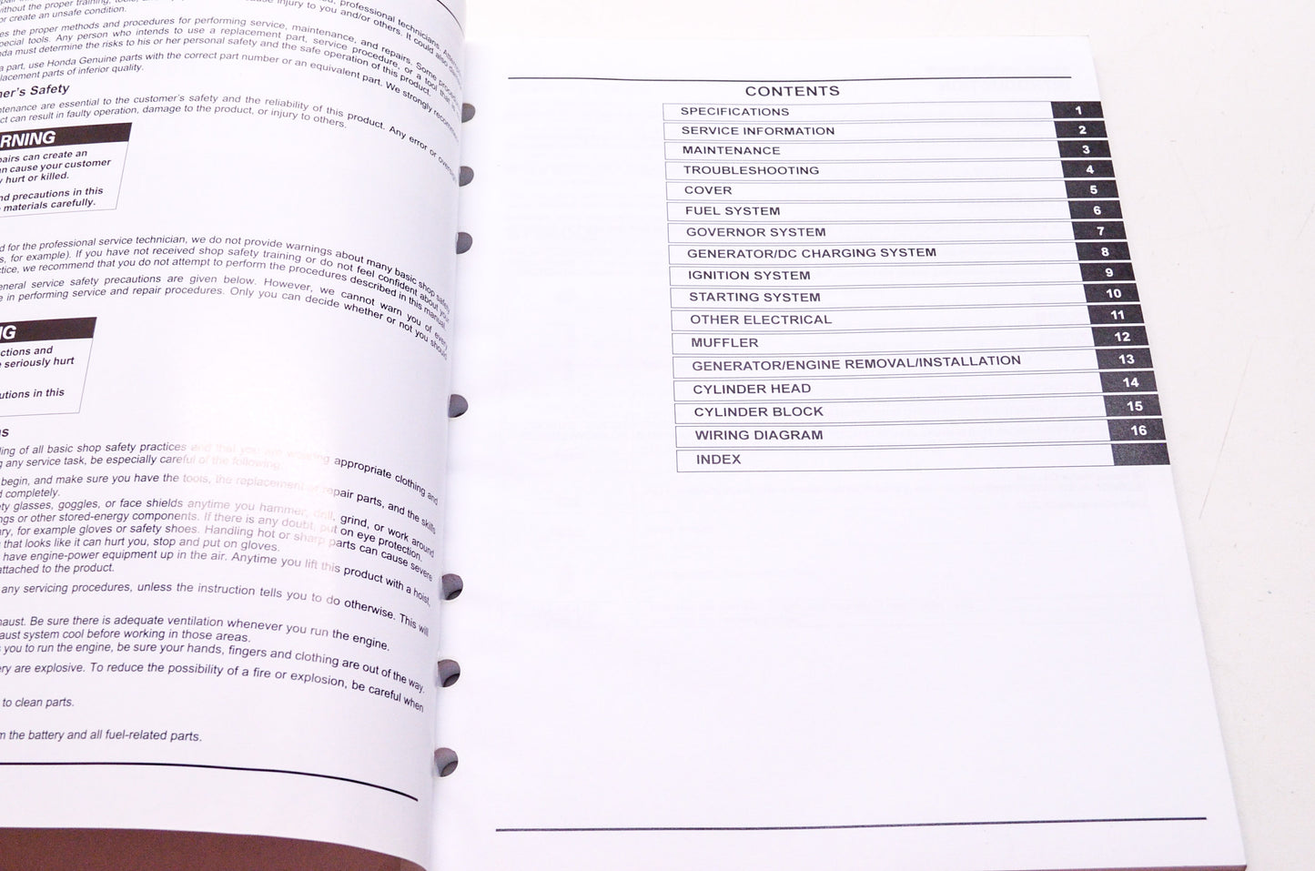Honda Power Equipment Service Shop Manual EU3000isK1