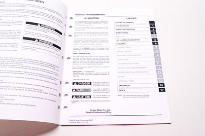 Honda Service Shop Manual Supplement EM3800SX EM5000SXK2 EM6500SXK1