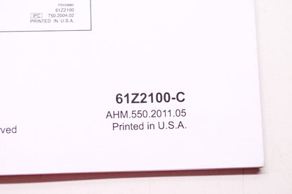 Honda Service Shop Manual Update #2 EM3800SX EM5000SXK2 EM6500SXK1