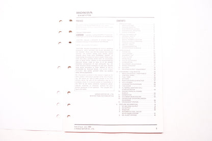 OEM Honda 61ZB870 Service Shop Manual EXW171S