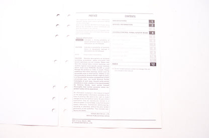 Honda Power Equipment Service Shop Manual Generator EB12D Supplement