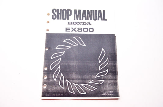 OEM Honda 61ZA700 Service Shop Manual EX800