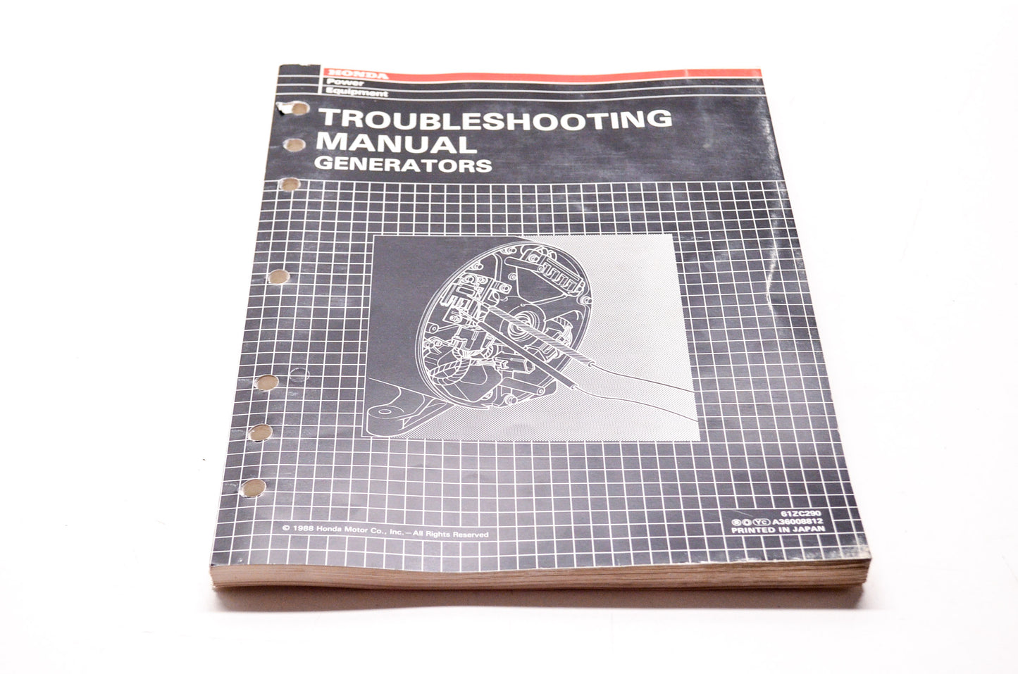 OEM Honda 61ZC290 Power Equipment Troubleshooting Manual Generators