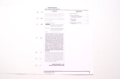 OEM Honda 61ZB002Y Power Equipment Service Shop Manual Generator EG1400X EG2500X