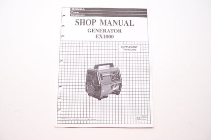 Honda Service Shop Manual Generator EX1000 Supplement