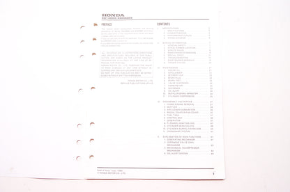 Honda Service Shop Manual EG1400X EG2200X