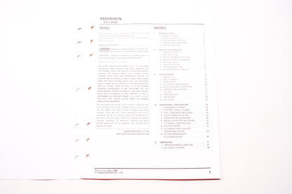 Honda Service Shop Manual EX1000