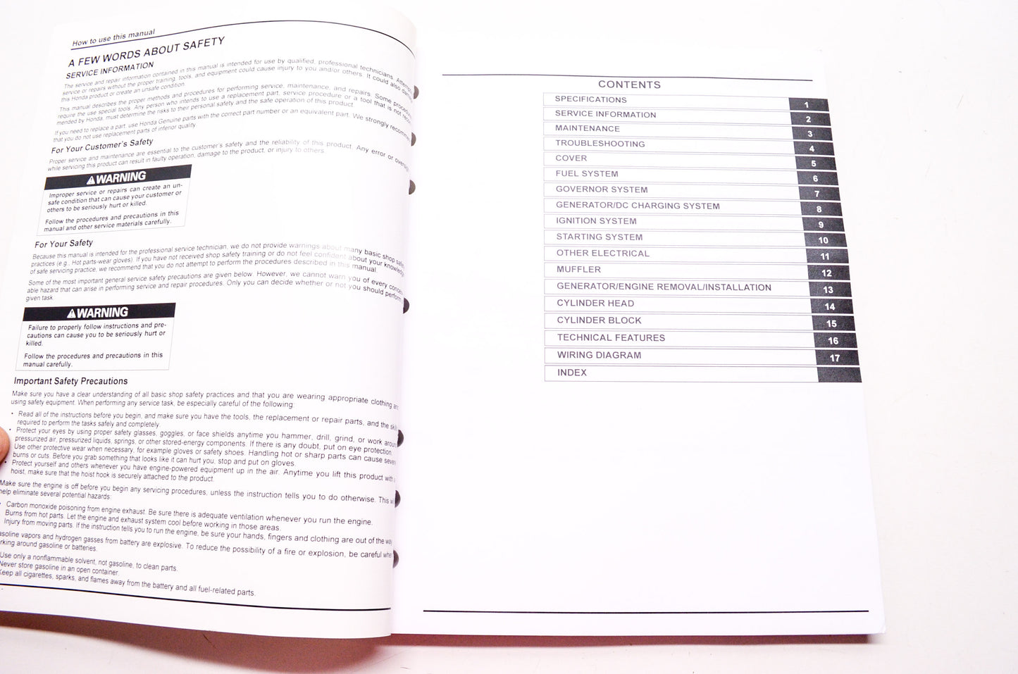 Honda Power Equipment Service Shop Manual Generator EU3000i Handi