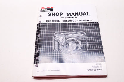 Honda Power Equipment Service Shop Manual Generator EG4000CL EG5000CL EG6500CL