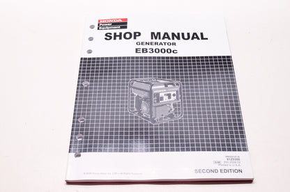 Honda Power Equipment Service Shop Manual Generator EB3000c