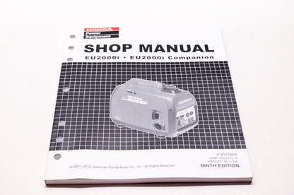 Honda Power Equipment Service Shop Manual EU2000i EU 2000i Companion