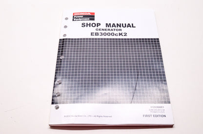 Honda Power Equipment Service Shop Manual Generator EB3000c K2