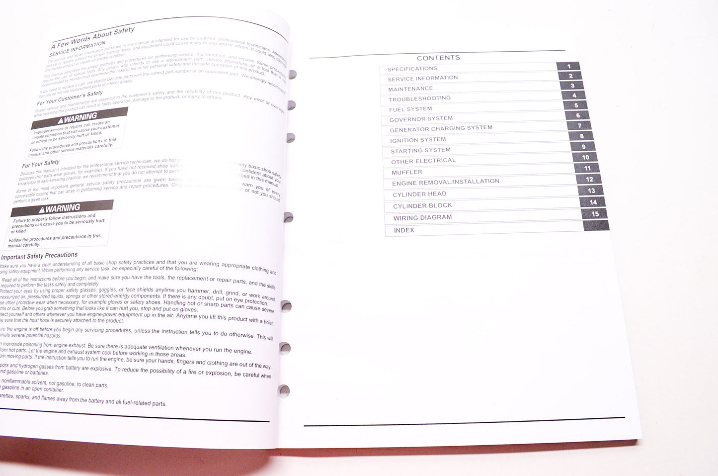 Honda Power Equipment Service Shop Manual Generator EB3000c K2