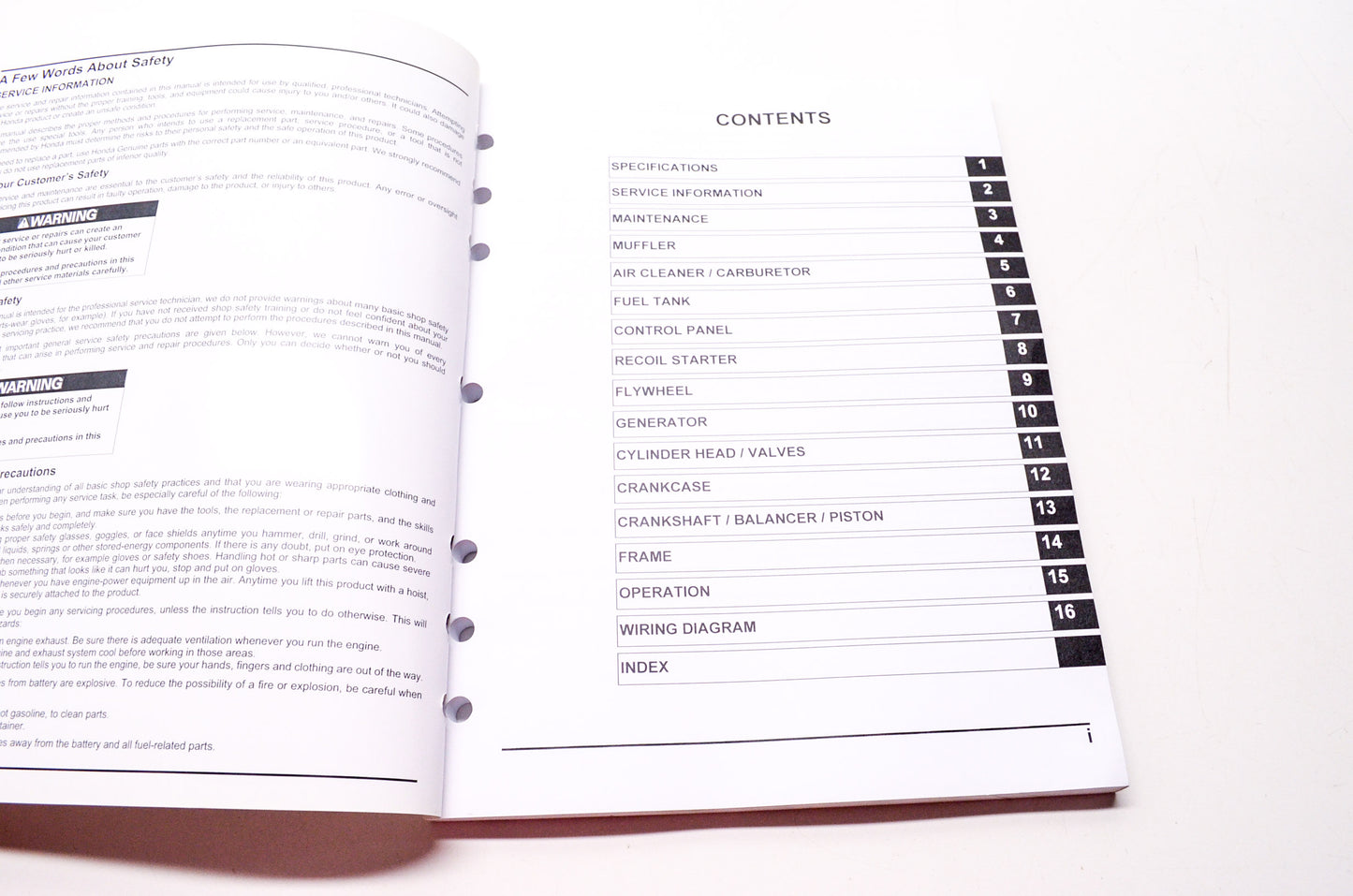 Honda Power Equipment Service Shop Manual EB4000X EB5000XK3 EB6500X1