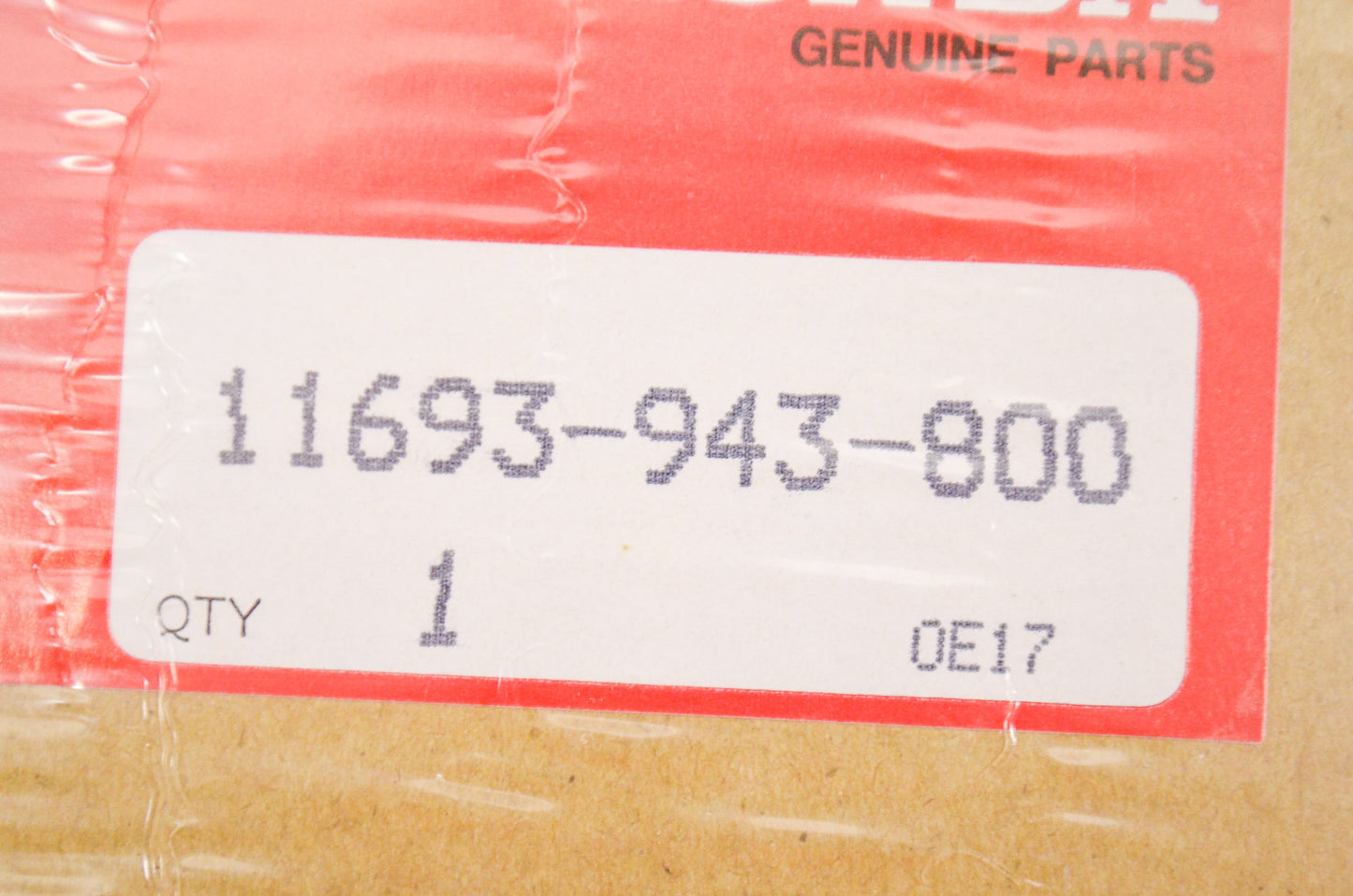 OEM Honda 11693-943-800 Gasket NOS