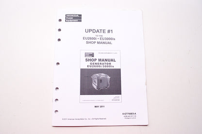 Honda Service Shop Manual Update #1 Generator EU2600i EU3000is