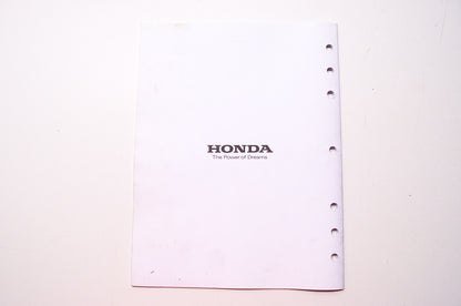 Honda Generator EL5000 EX5500 ES6500 Addendum 1