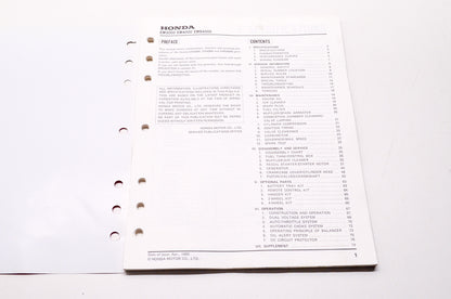 OEM Honda 6189901 Service Manual EM3000/EM4000