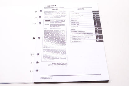 OEM Honda 61ZB520 EVD5010 EVD6 Service Manual