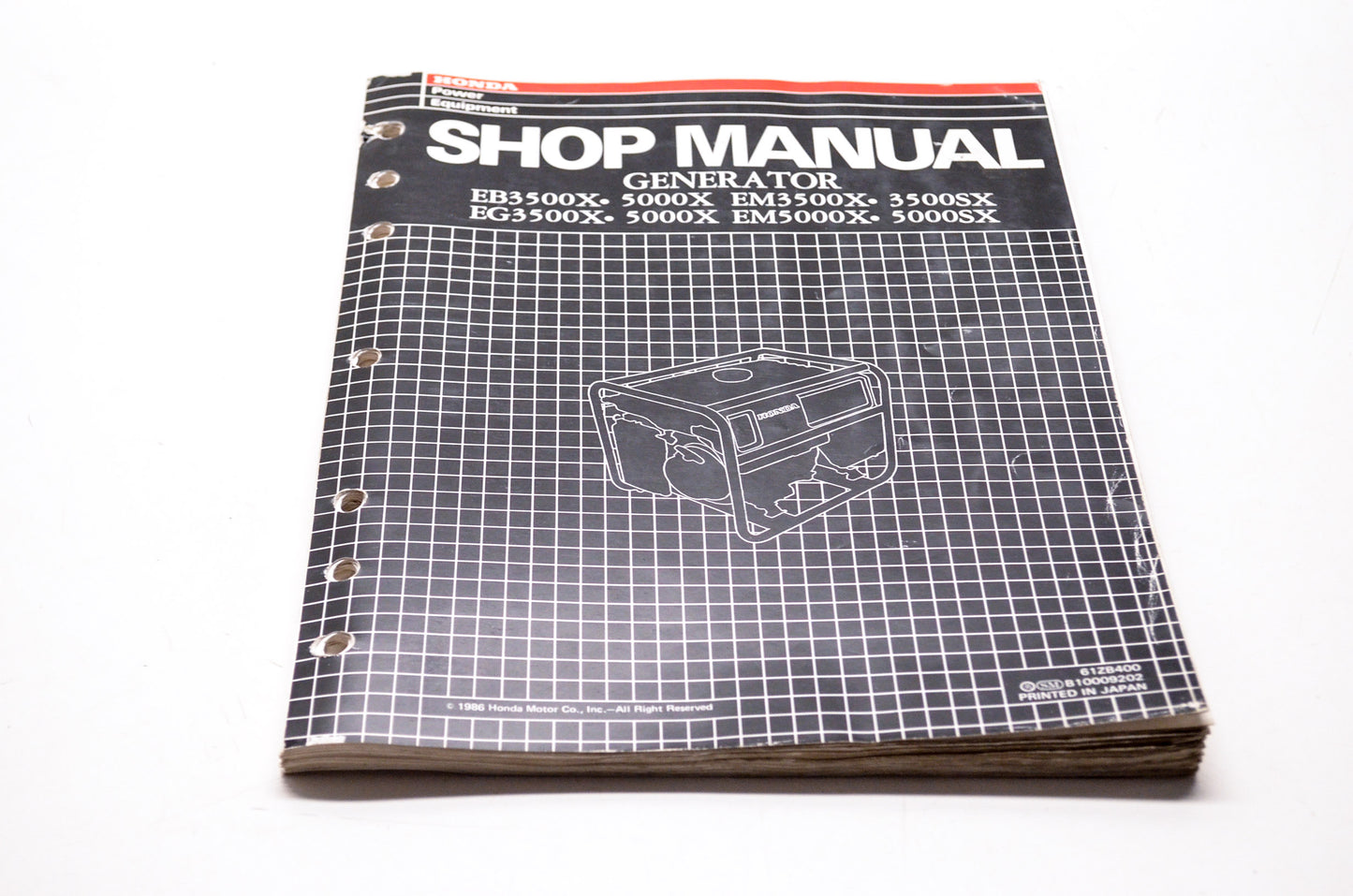 OEM Honda 61ZB400 Service Manual EG5000XK1
