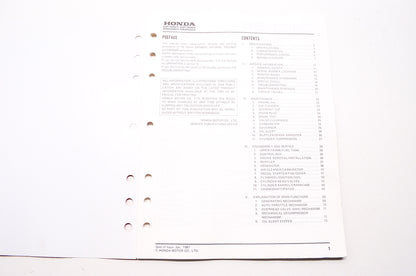 Honda Power Equipment Service Shop Manual EM1600X EM1800X EM2200X EB2200X