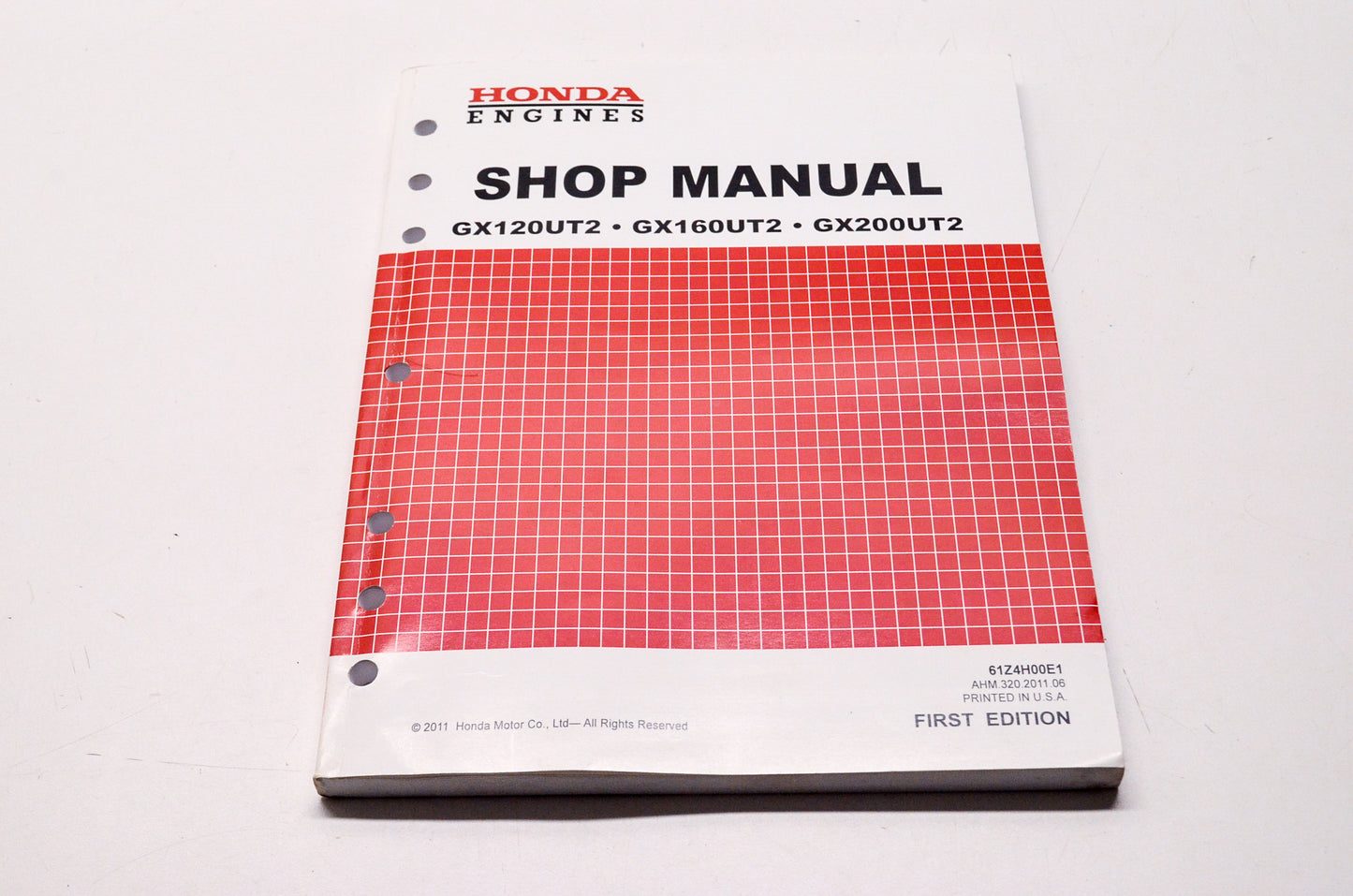 Honda Engines Service Shop Manual GX120UT2 GX160UT2 GX200UT2