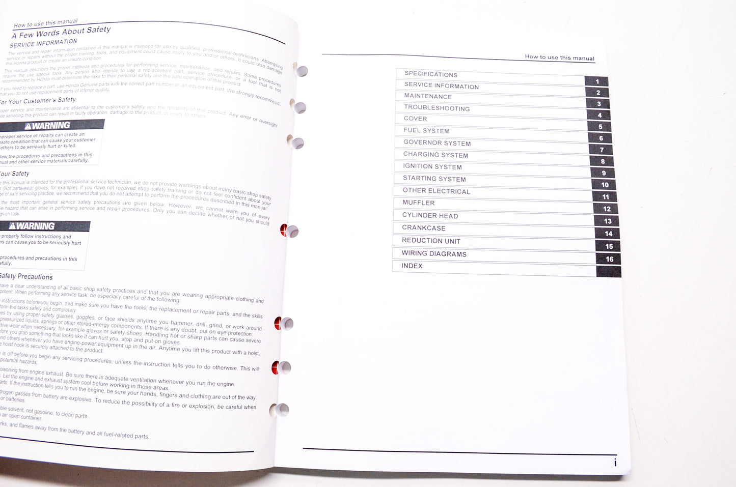 Honda Engines Service Shop Manual GX120UT2 GX160UT2 GX200UT2