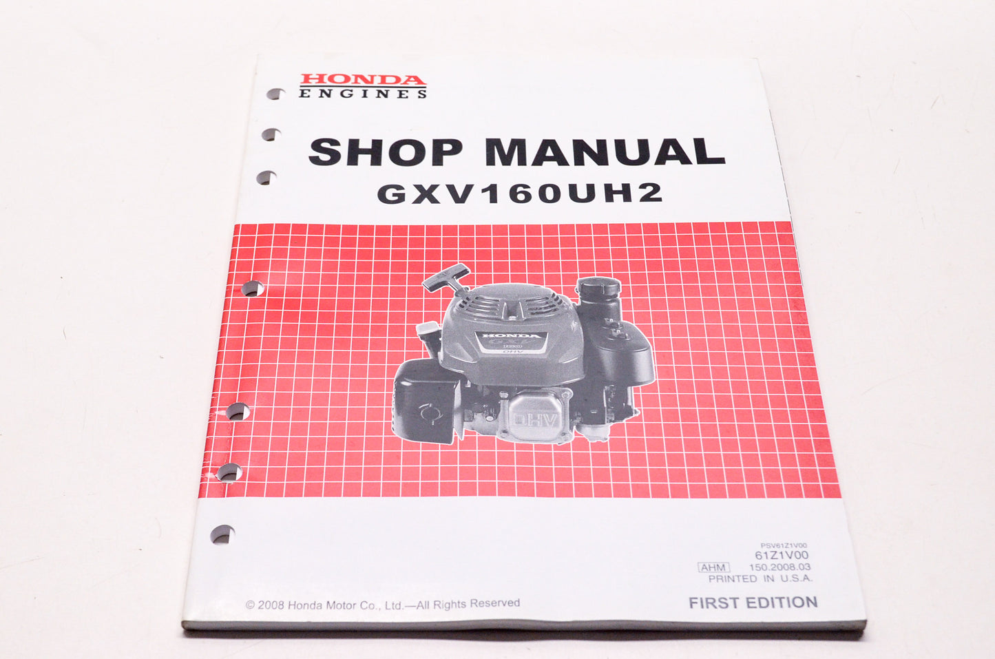OEM Honda 61Z1V00 GXV160UH2 Service Manual