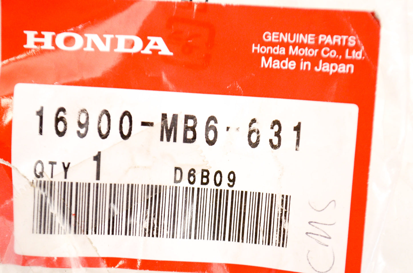 OEM Honda 16900-MB6-631 Fuel Filter NOS