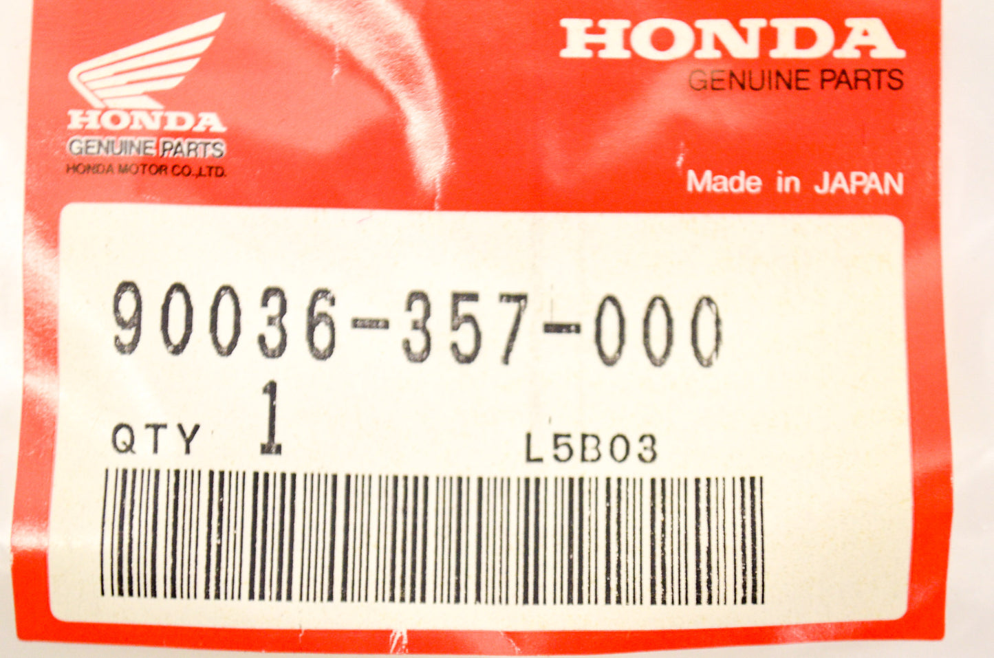 OEM Honda 90036-357-000 Dowel Pin (12X16) NOS