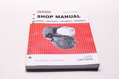 Honda Engines Shop Service Repair Manual GX240UT2 GX270UT2 GX340UT2 GX390UT2 Ed3