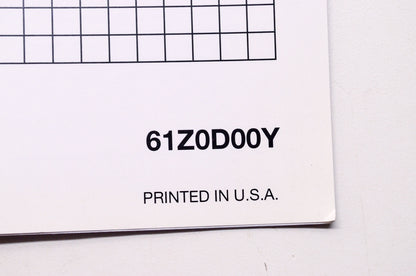 OEM Honda 61Z0D00Y Power Equipment Shop Service Repair Manual Engine Rammer GX10