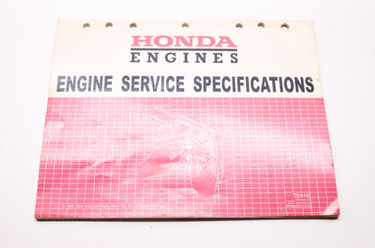 OEM Honda TE410 Engines Service Specifications Manual