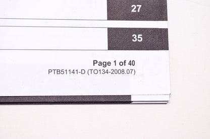 OEM Honda TO134-2008.07, PTB51141-D Service Bulletin General Information Engine Service Spec