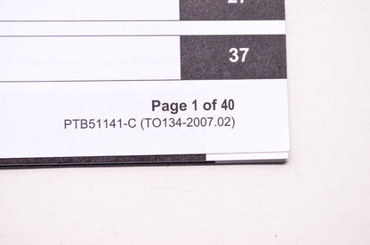 OEM Honda TO134-2007.02, PTB51141-C Service Bulletin General Information Engine Service Spec