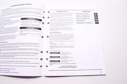 Honda Shop Service Repair Manual HRR216VKA Supplement 3rd Edition