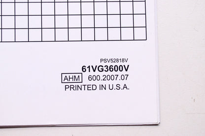 OEM Honda 61VG3600V, PSV52818V Shop Service Repair Manual HRS216K3 HRR216K4 Supplement