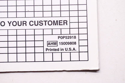 OEM Honda P0P52918, 15009808, 31HA460M Operator's Manual Mulching Kit for HA4120 HA4118 La
