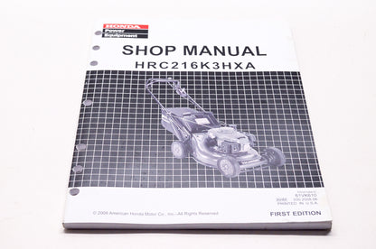 Honda Shop Service Repair Manual HRC216K3HXA 1st Edition