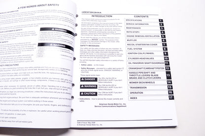 Honda Shop Service Repair Manual HRC216K3HXA 1st Edition