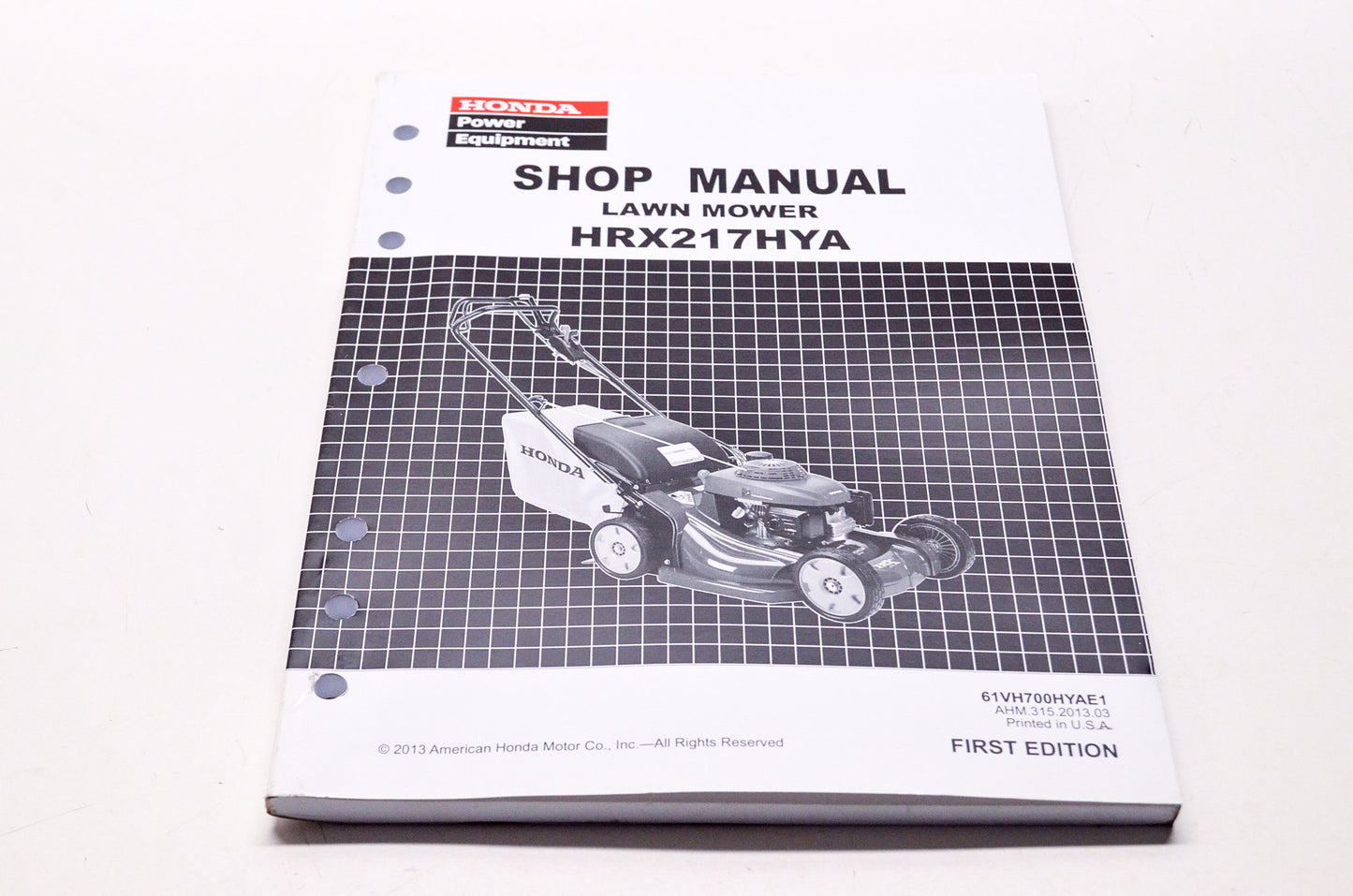 Honda Shop Service Repair Manual HRX217HYA 1st Edition