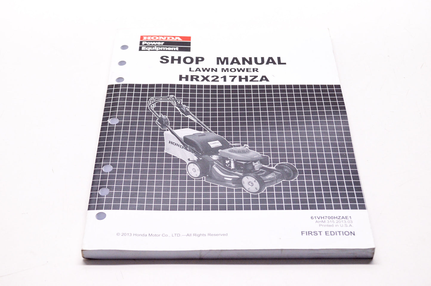 Honda Shop Service Repair Manual HRX217HZA 1st Edition