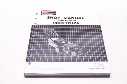 Honda Shop Service Repair Manual HRX217HZA 1st Edition
