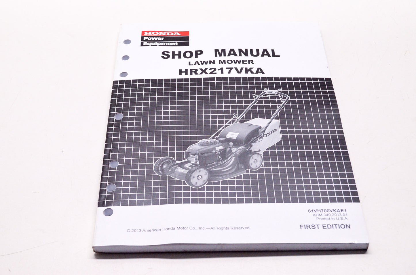 Honda Shop Service Repair Manual HRX217VKA 1st Edition