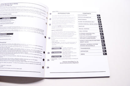 OEM Honda 61VH700VLAE1 Shop Service Repair Manual HRX217VLA 1st Edition