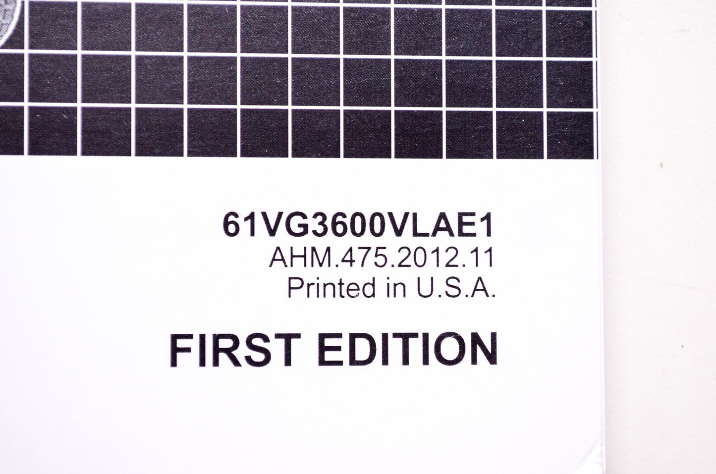 Honda Shop Service Repair Manual Lawn Mower HRR216VLA 1st Edition